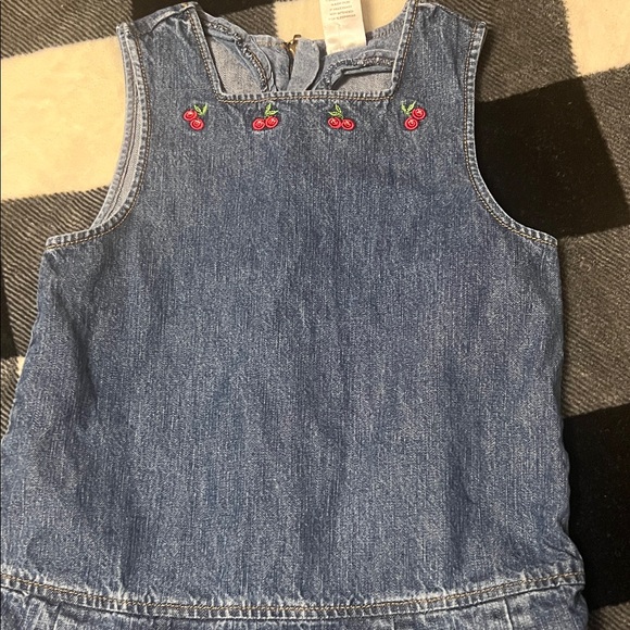 Gymboree Vintage (2005) Denim Dress with Cherry Accents Very Cherry Collection 6 - Picture 2 of 13